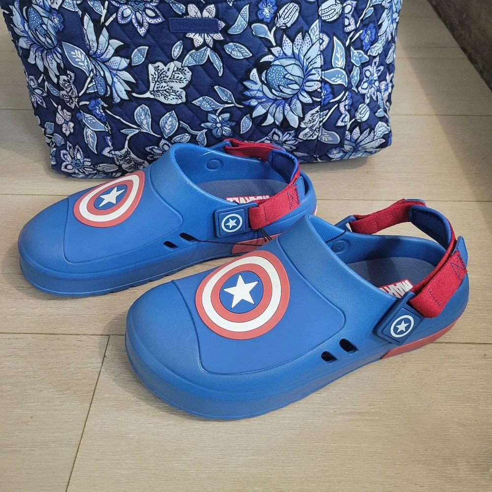 Captain America Clog Sandals Slip On Mens Size 9